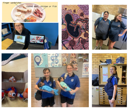 Collage of our home economics activities